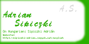 adrian sipiczki business card