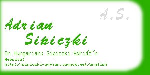 adrian sipiczki business card